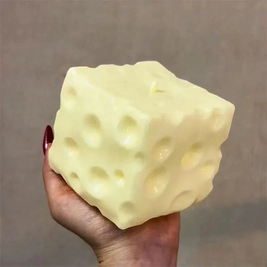 Squishy Cheese Block Fidget Toy
