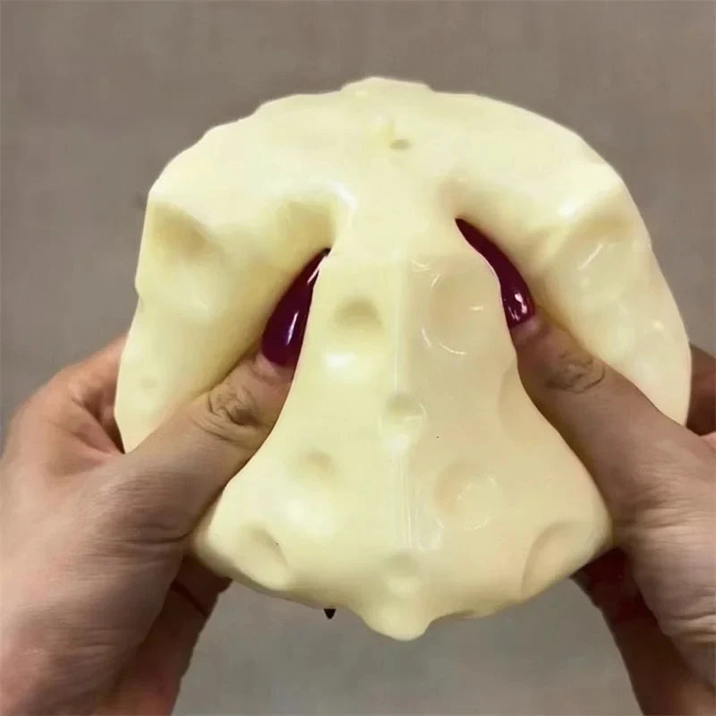 Squishy Cheese Block Fidget Toy