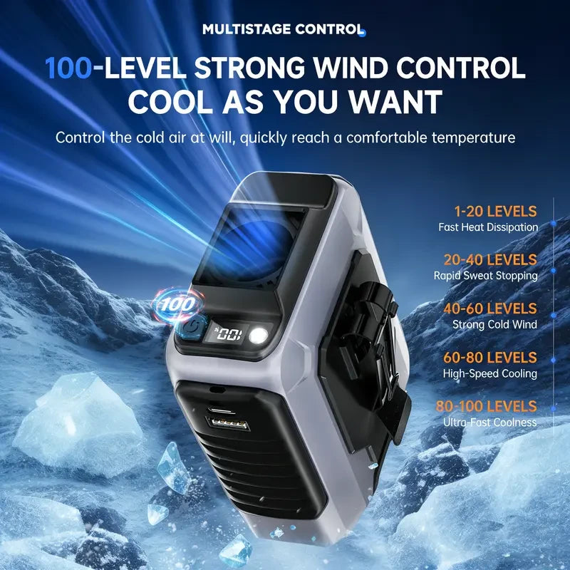 Portable Rechargeable Waist Fan