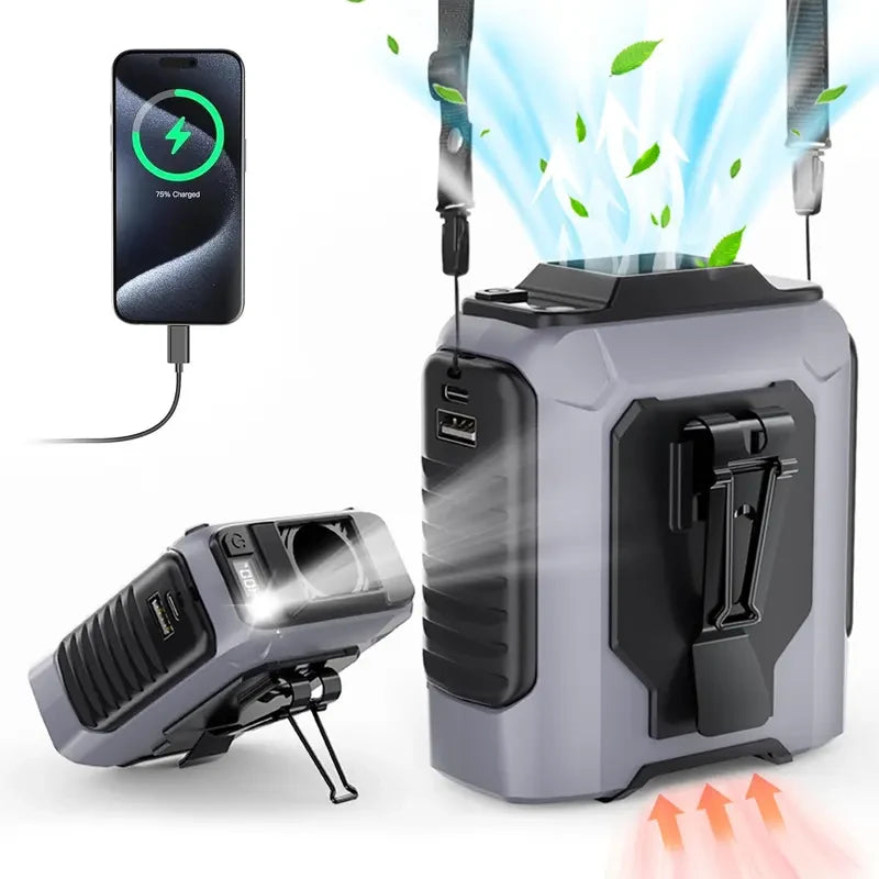 Portable Rechargeable Waist Fan