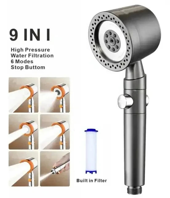 Pressurized Massage Filter Shower Head