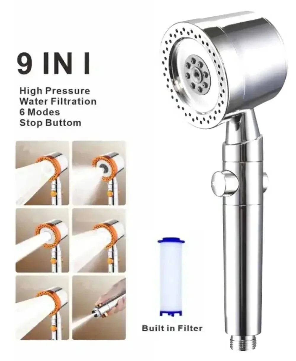 Pressurized Massage Filter Shower Head