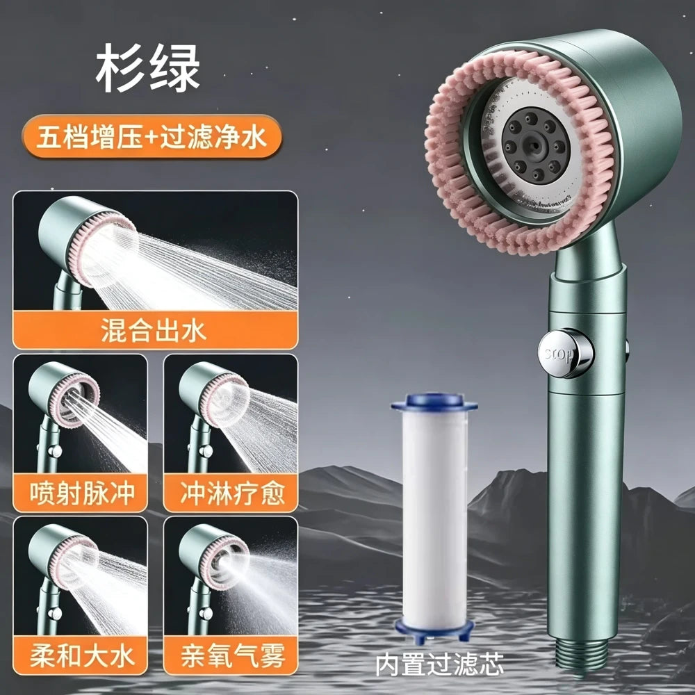 Pressurized Massage Filter Shower Head