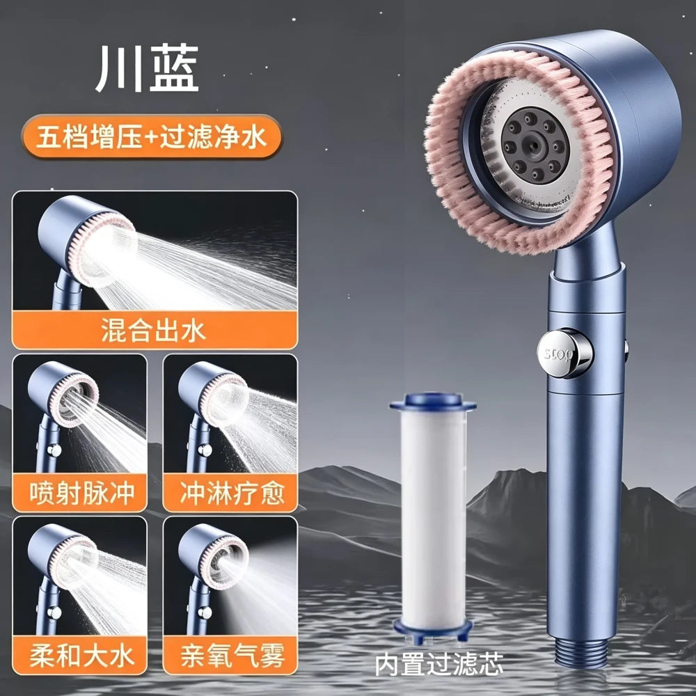 Pressurized Massage Filter Shower Head