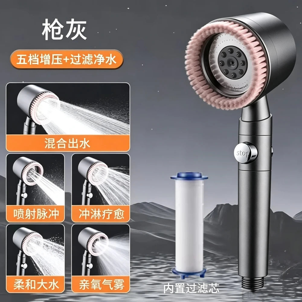 Pressurized Massage Filter Shower Head