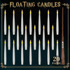 Floating LED Hanging Candles with Magic Wand Remote