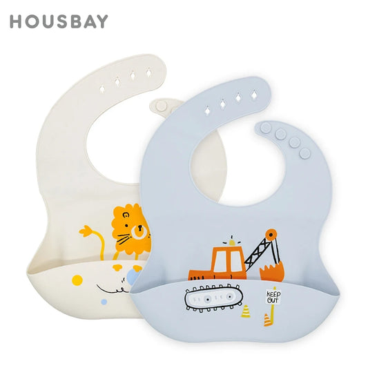 Silicone Waterproof Toddler Feeding Bib