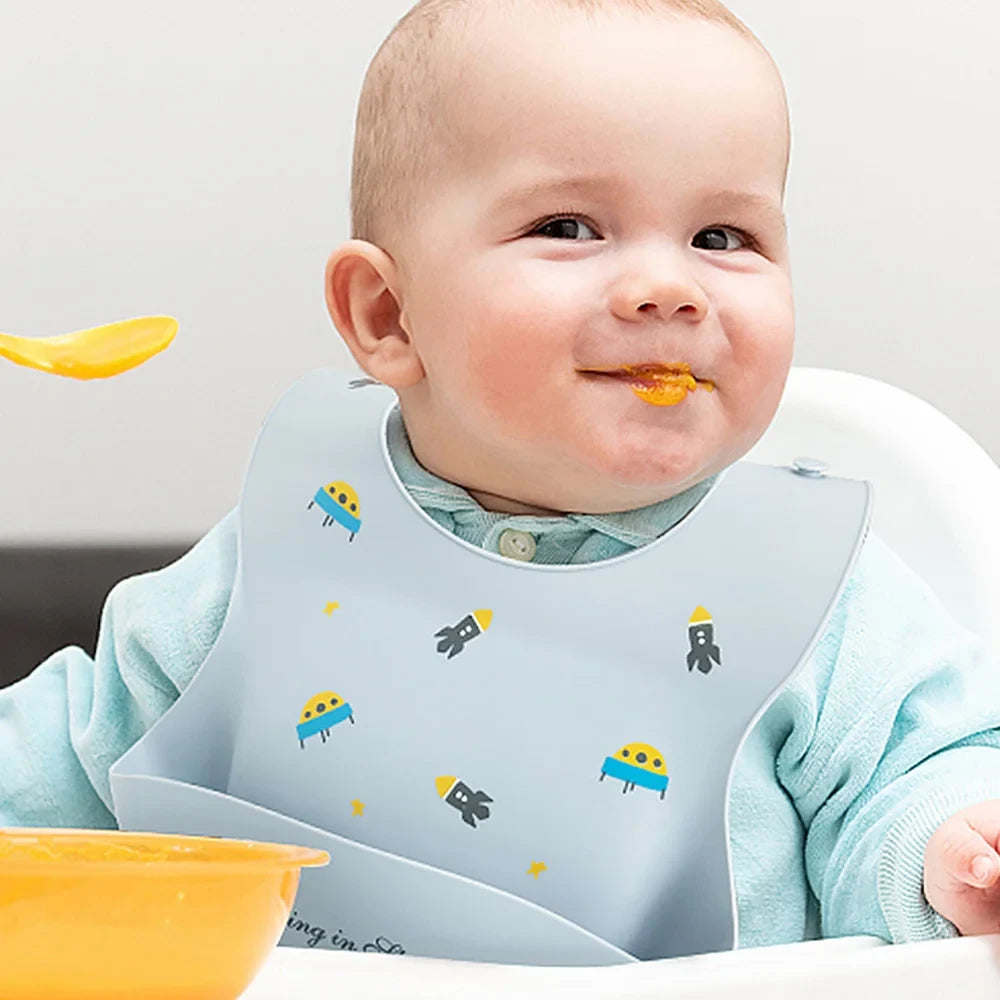 Silicone Waterproof Toddler Feeding Bib
