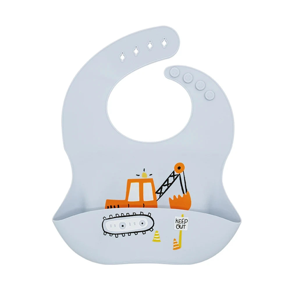 Silicone Waterproof Toddler Feeding Bib