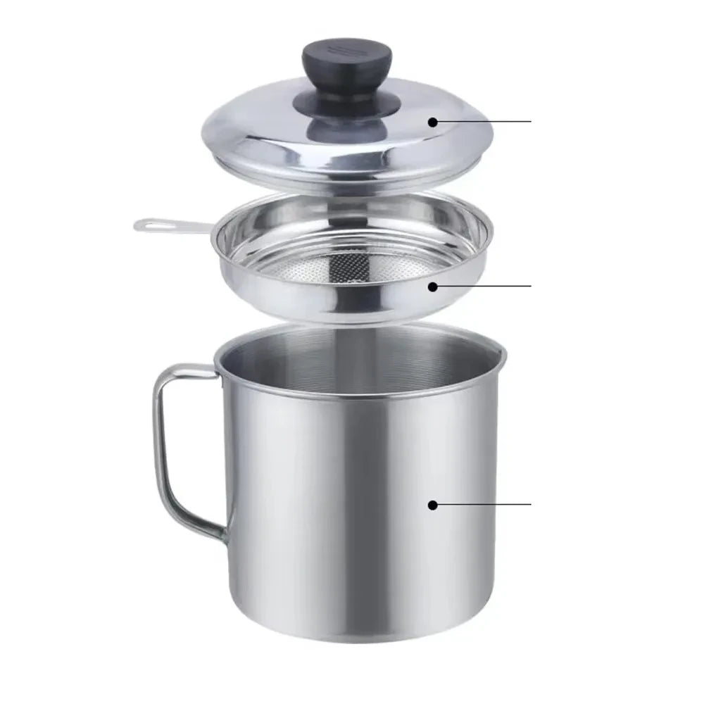 Stainless Steel Grease Container