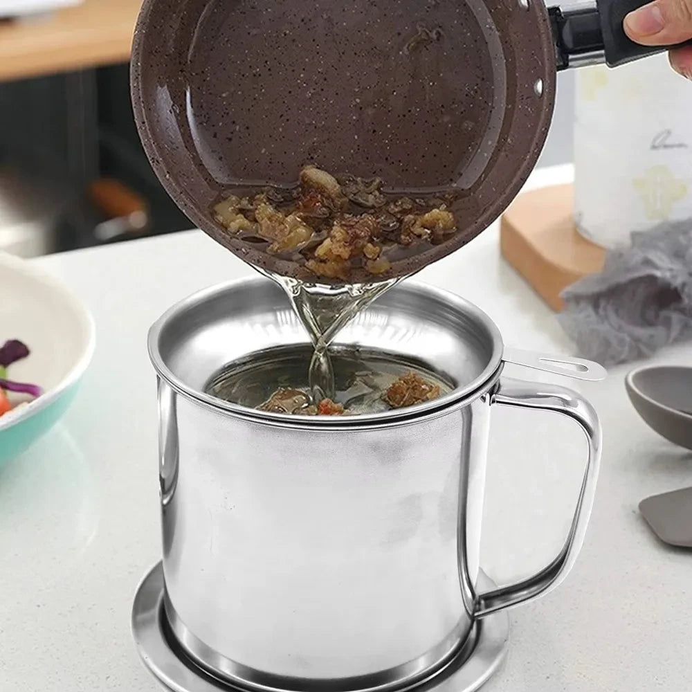 Stainless Steel Grease Container