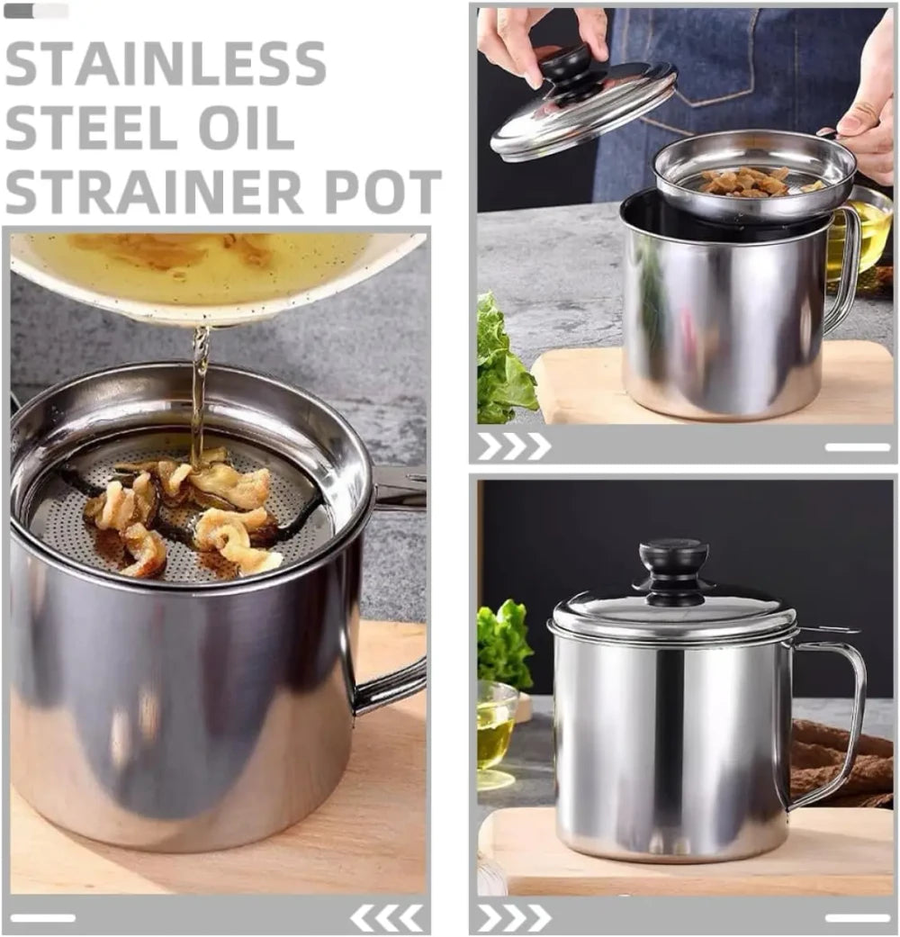 Stainless Steel Grease Container