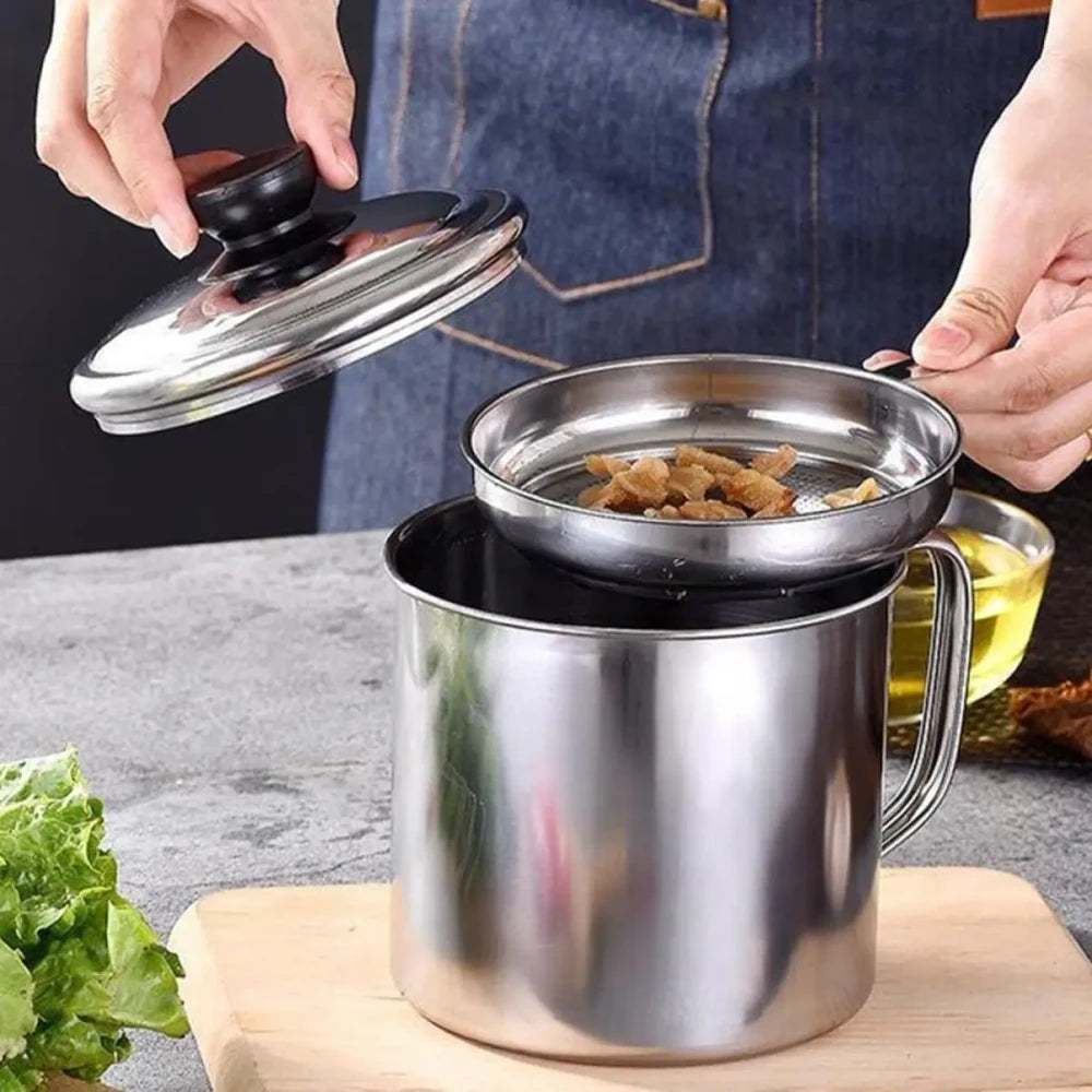 Stainless Steel Grease Container