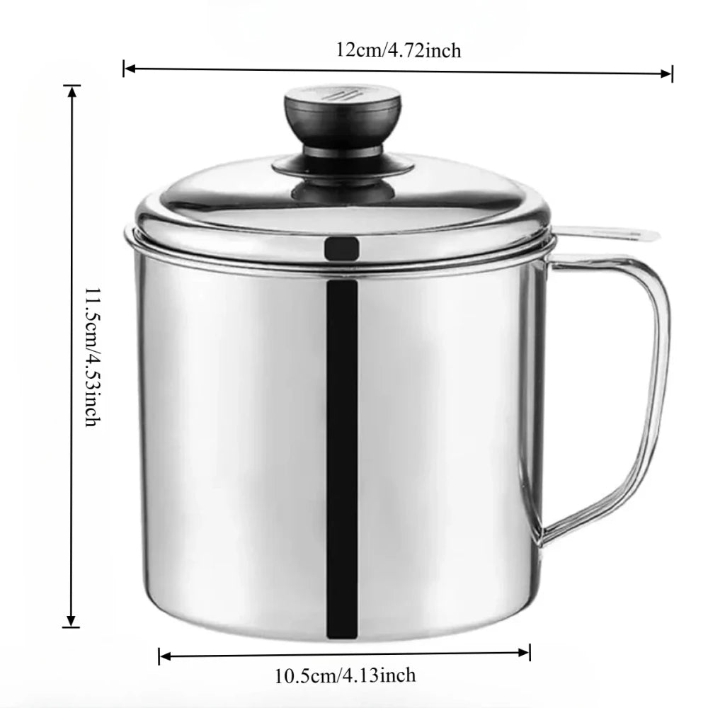 Stainless Steel Grease Container