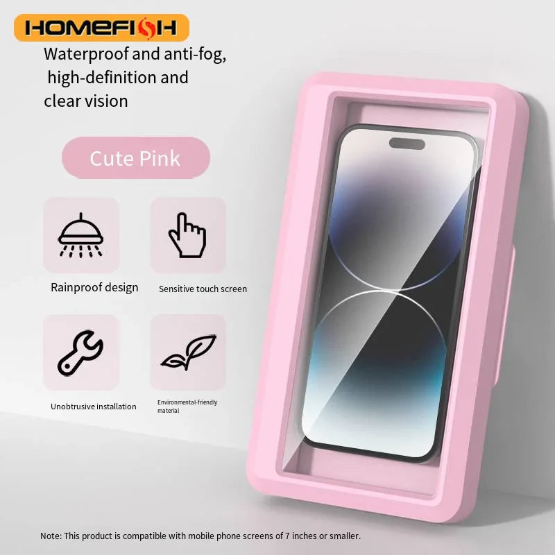 Waterproof Anti-fog Shower Phone Holder