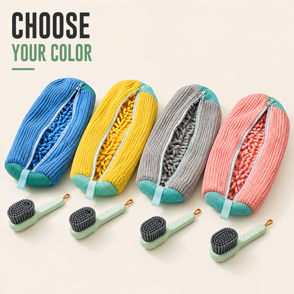 Shoe Cleaning Mitt & Brush Set – 360° Deep Clean for Sneakers, Kids Shoes & Toys
